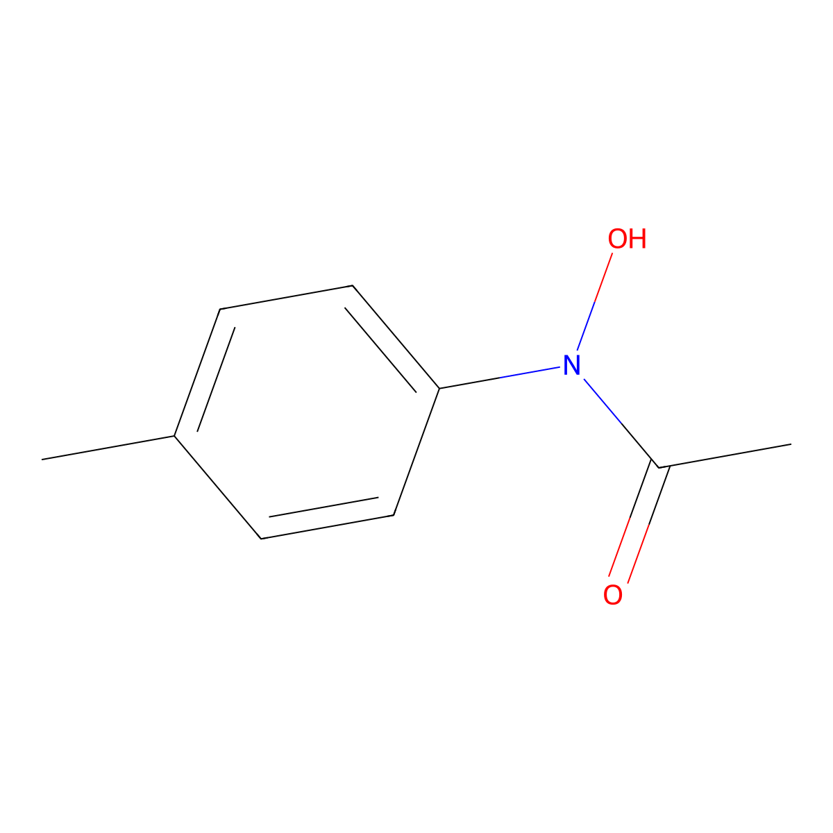 N-Hydroxy-N-(4-methylphenyl)acetamide molecular structure, CAS 27451-21-4