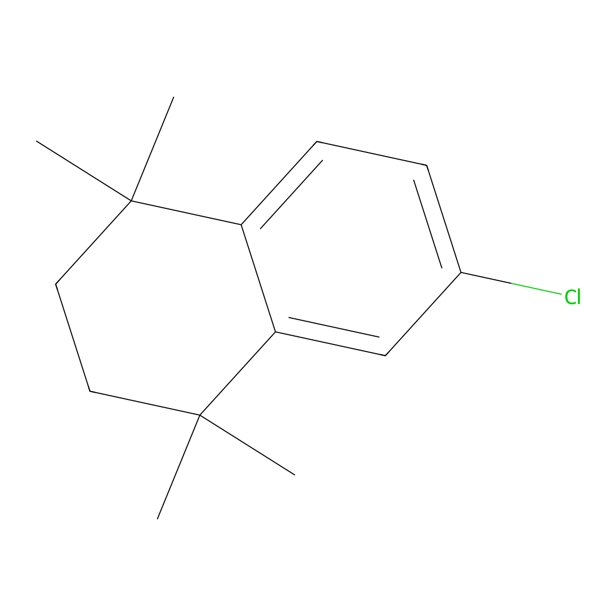 6-Chloro-1,1,4,4-tetramethyl-1,2,3,4-tetrahydronaphthalene molecular structure, CAS 27452-14-8