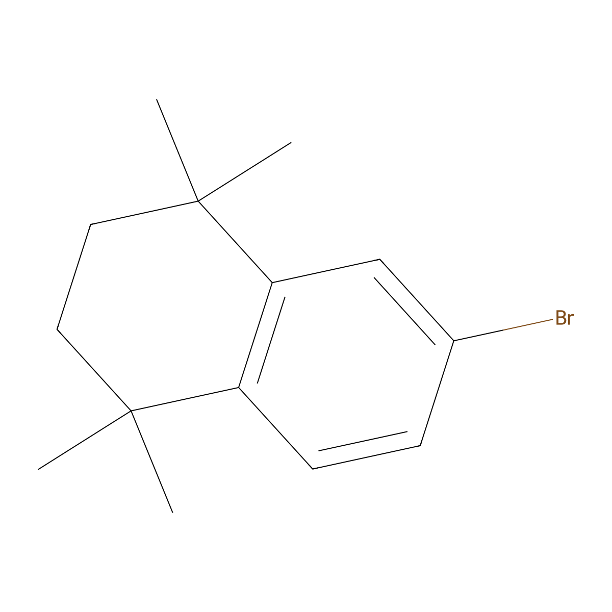 6-Bromo-1,1,4,4-tetramethyl-1,2,3,4-tetrahydronaphthalene molecular structure, CAS 27452-17-1