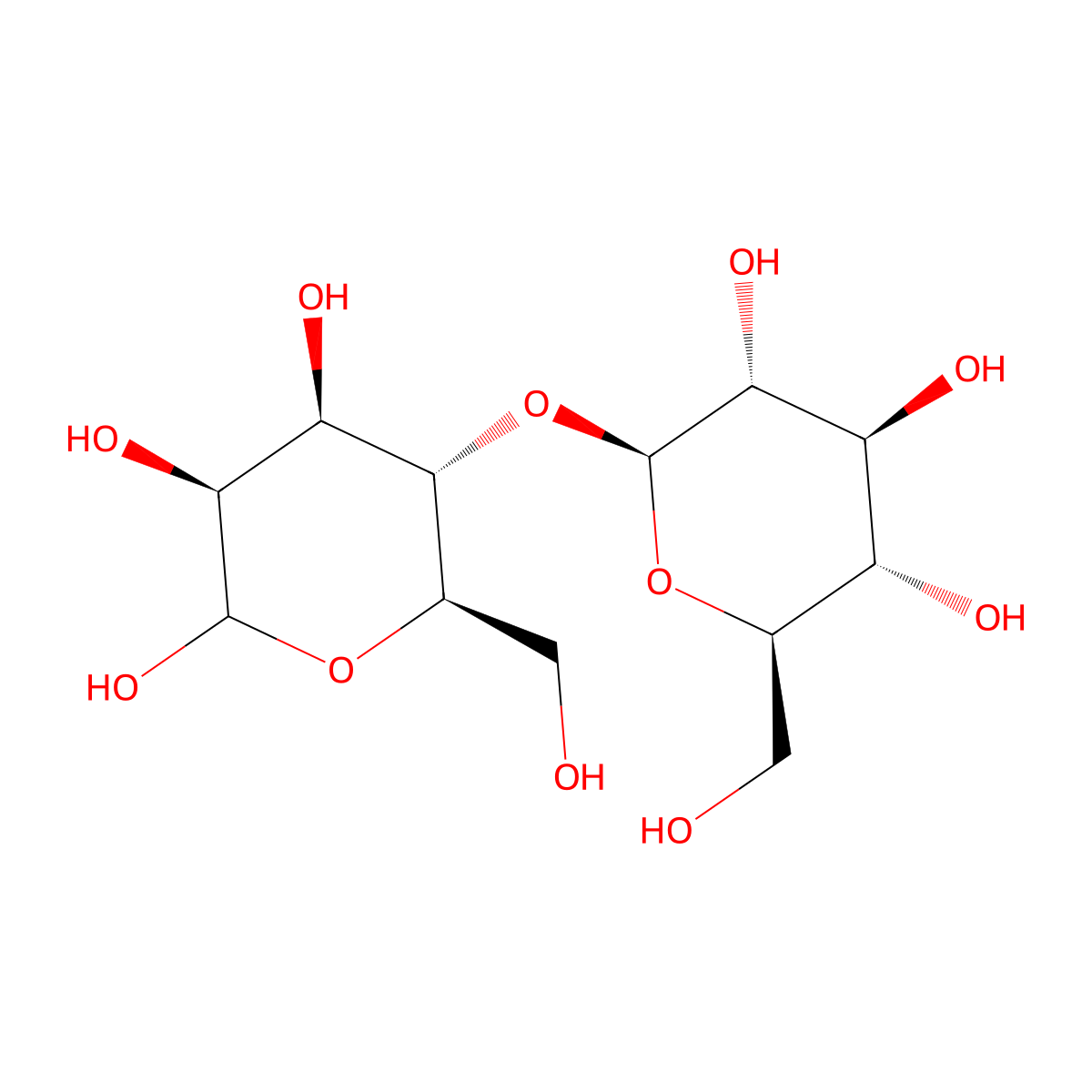 beta-D-glucosyl-(1->4)-D-mannopyranose molecular structure, CAS 27452-49-9
