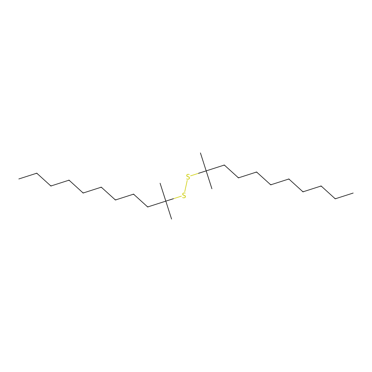 Disulfide, di-tert-dodecyl molecular structure, CAS 27458-90-8