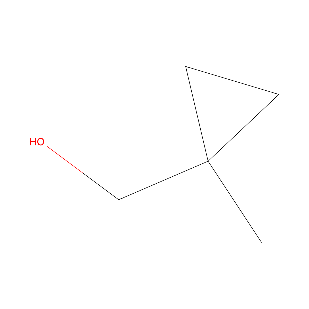 (1-Methylcyclopropyl)methanol molecular structure, CAS 2746-14-7