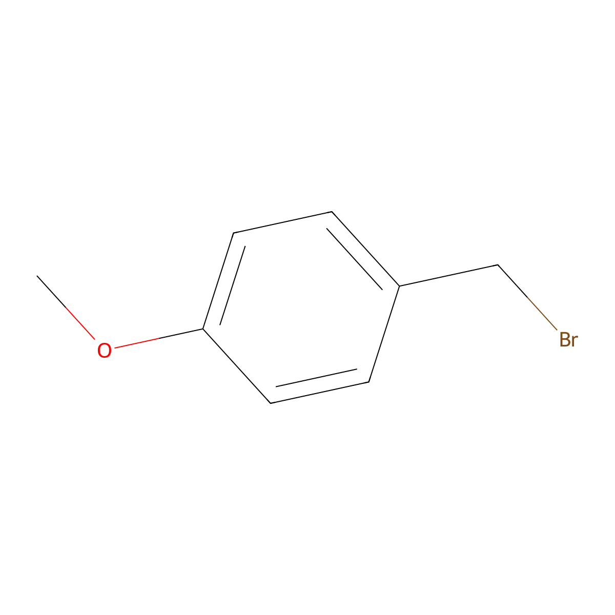 4-Methoxybenzyl bromide molecular structure, CAS 2746-25-0