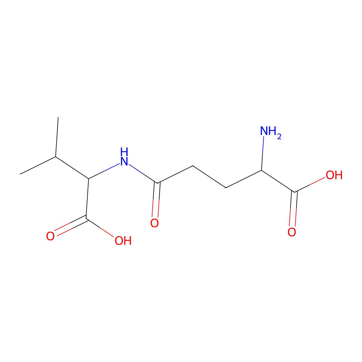 gamma-Glutamylvaline molecular structure, CAS 2746-34-1