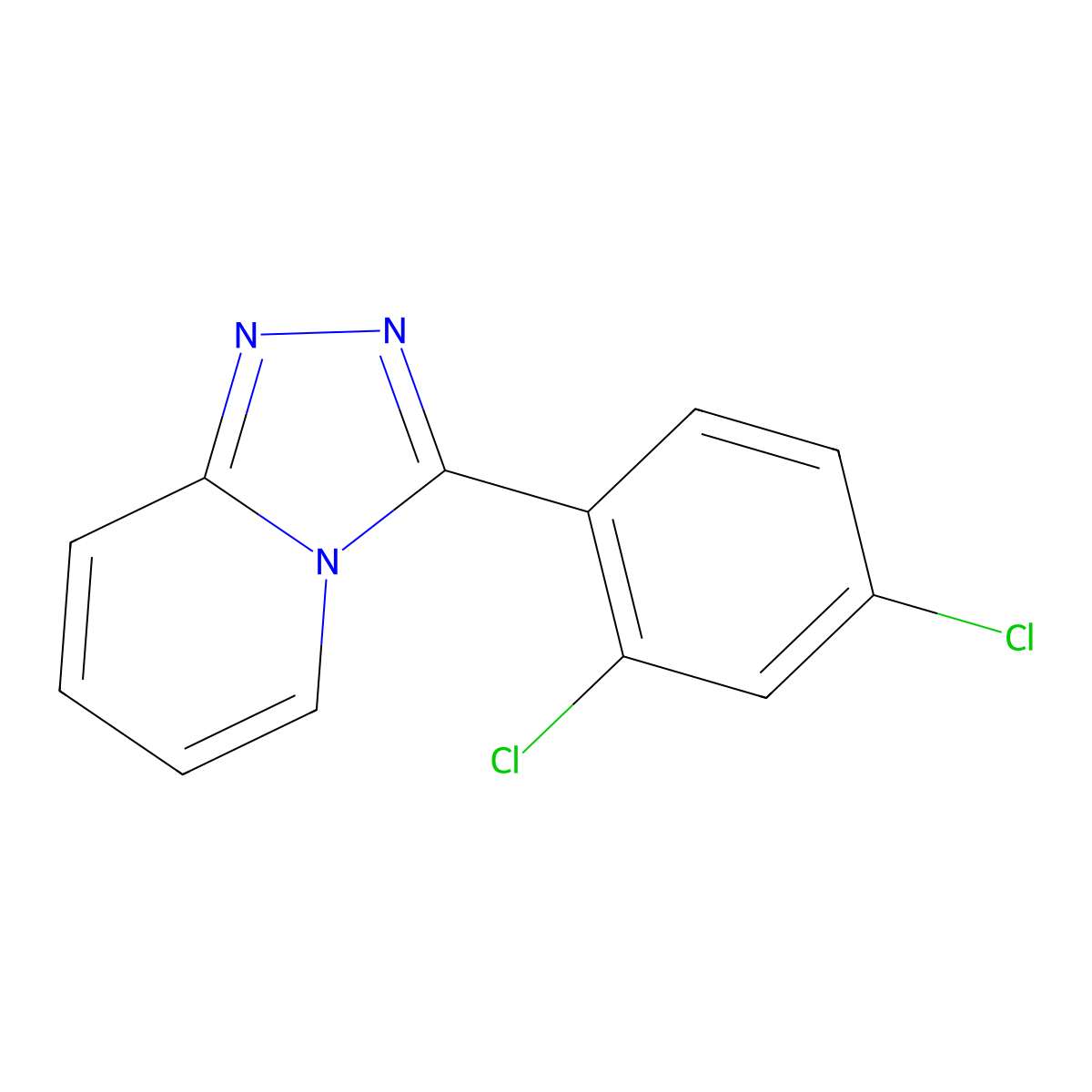 3-(2,4-Dichlorophenyl)-[1,2,4]triazolo[4,3-a]pyridine molecular structure, CAS 2746-40-9