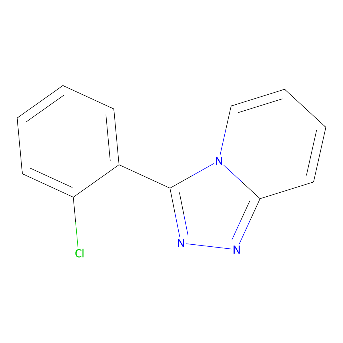 3-(2-Chlorophenyl)-[1,2,4]triazolo[4,3-a]pyridine molecular structure, CAS 2746-41-0