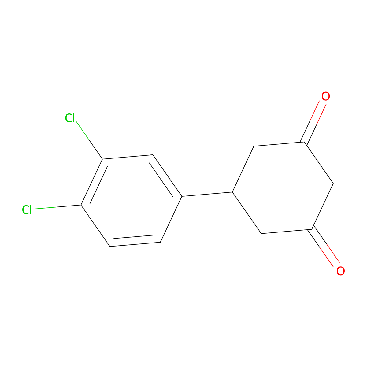 5-(3,4-Dichlorophenyl)cyclohexane-1,3-dione molecular structure, CAS 27463-42-9