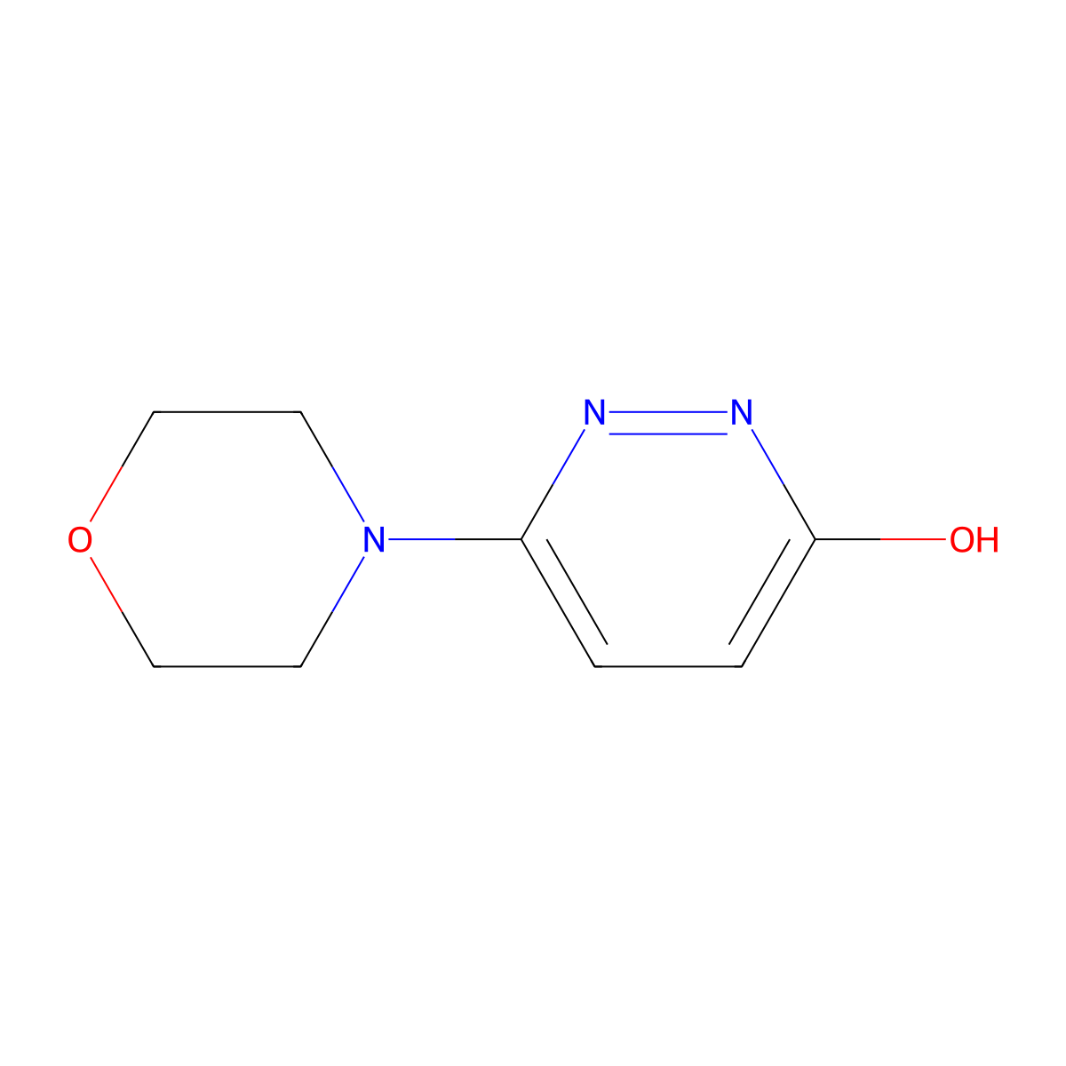 6-(4-morpholinyl)-3(2H)-pyridazinone molecular structure, CAS 27464-00-2
