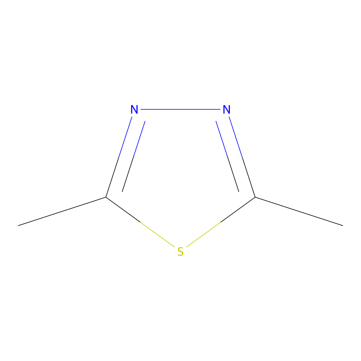 2,5-Dimethyl-1,3,4-thiadiazole molecular structure, CAS 27464-82-0