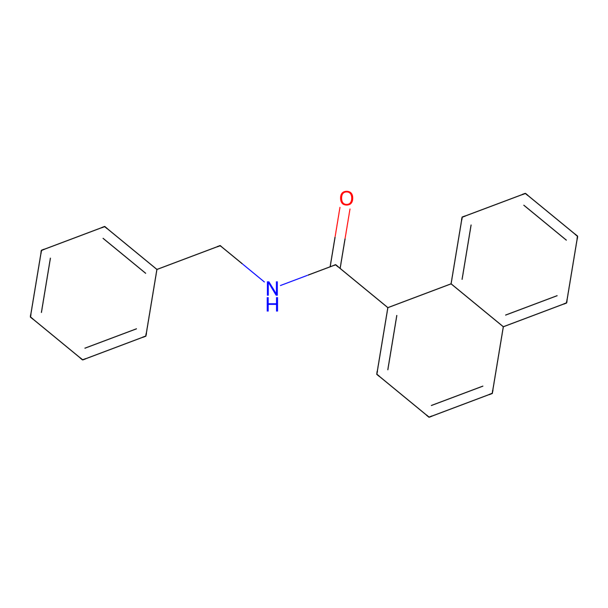 N-Benzyl-1-naphthalenecarboxamide molecular structure, CAS 27466-85-9