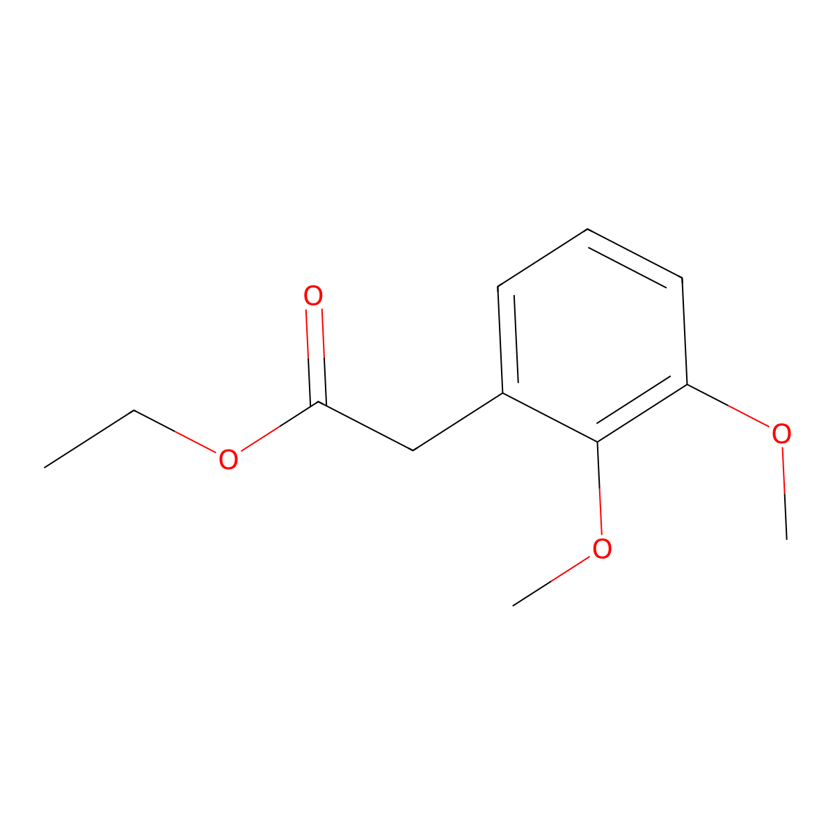 Ethyl 2-(2,3-dimethoxyphenyl)acetate molecular structure, CAS 27466-91-7