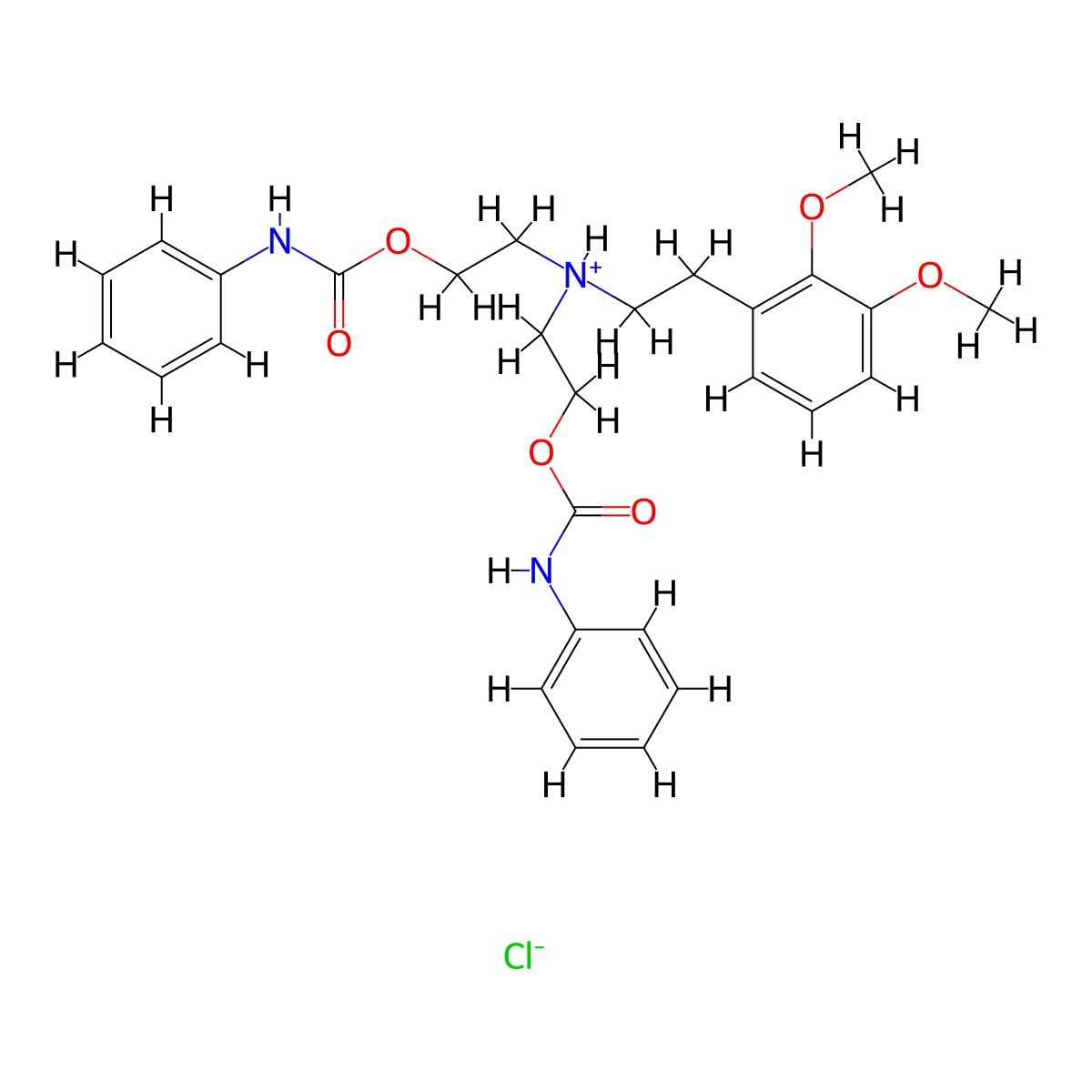 Carbanilic acid, diester with (2,3-dimethoxyphenethyl)iminodiethanol, hydrochloride molecular structure, CAS 27467-05-6