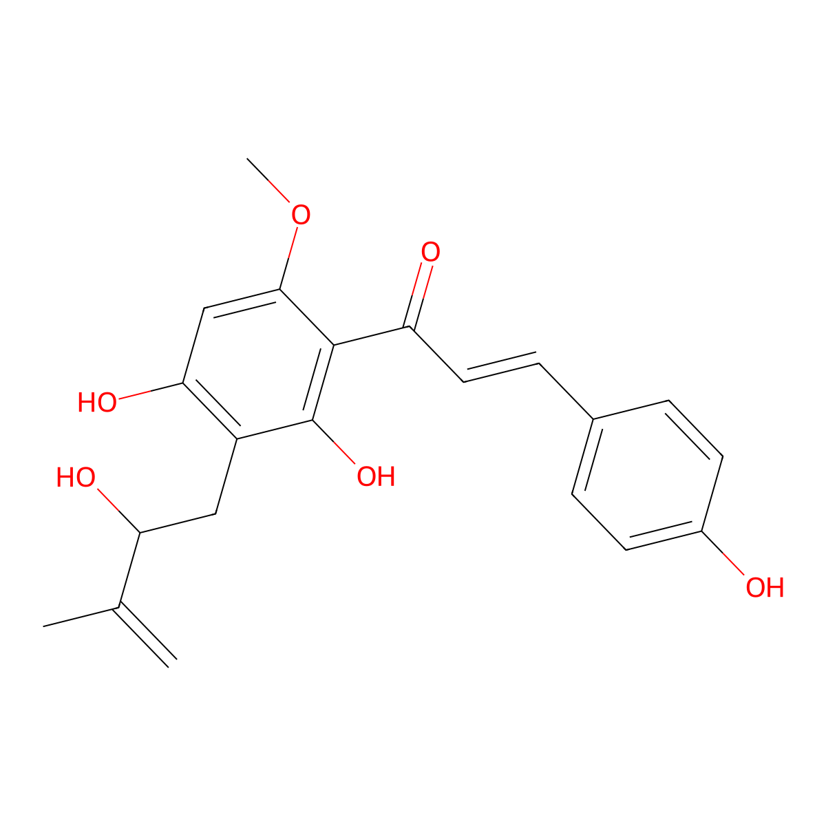 Xanthohumol D molecular structure, CAS 274675-25-1