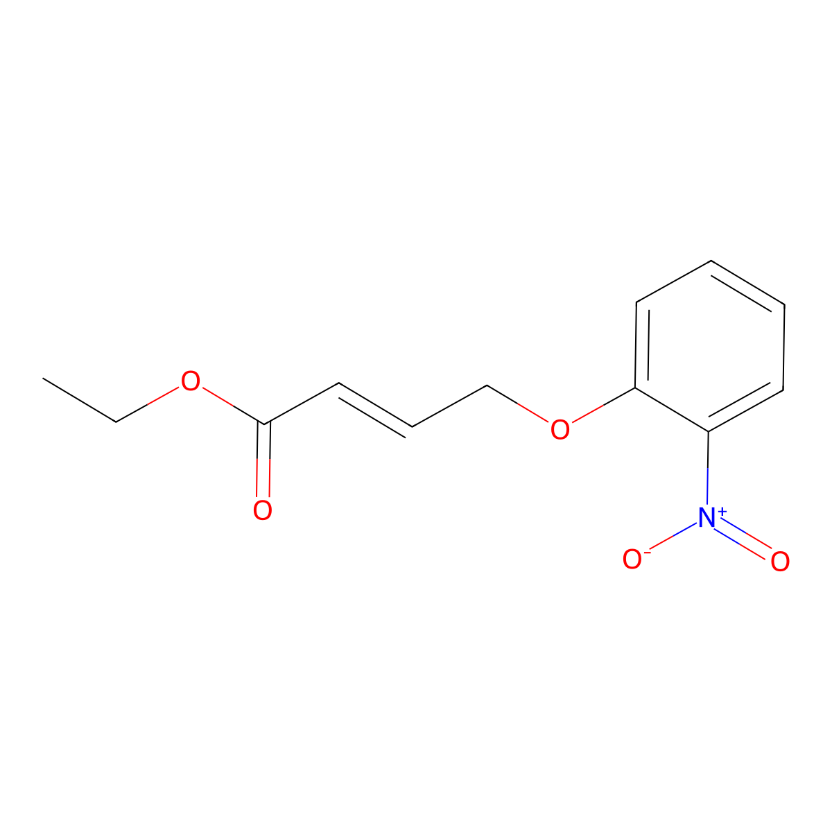 ethyl (E)-4-(2-nitrophenoxy)-2-butenoate molecular structure, CAS 274676-19-6