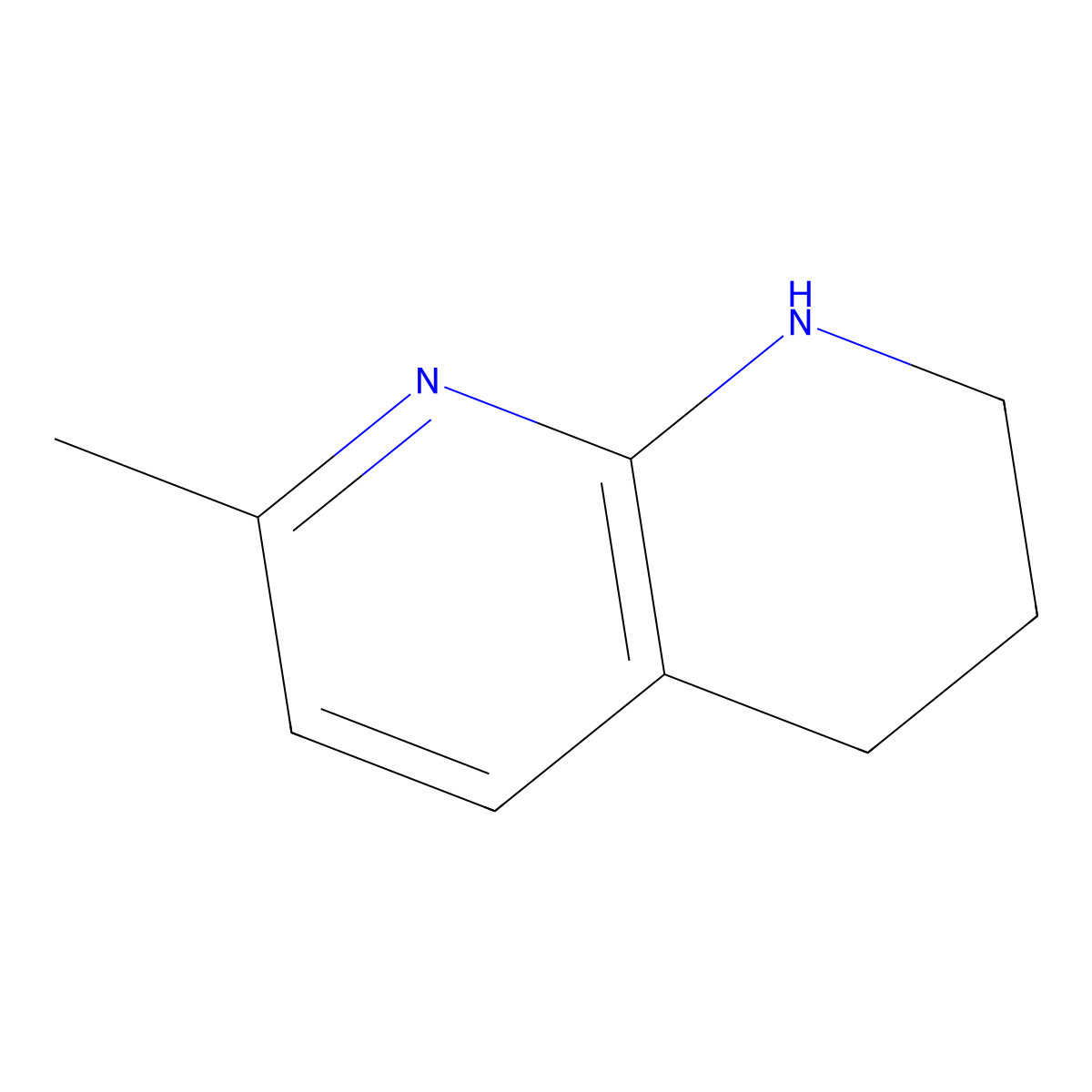 7-Methyl-1,2,3,4-tetrahydro-1,8-naphthyridine molecular structure, CAS 274676-47-0