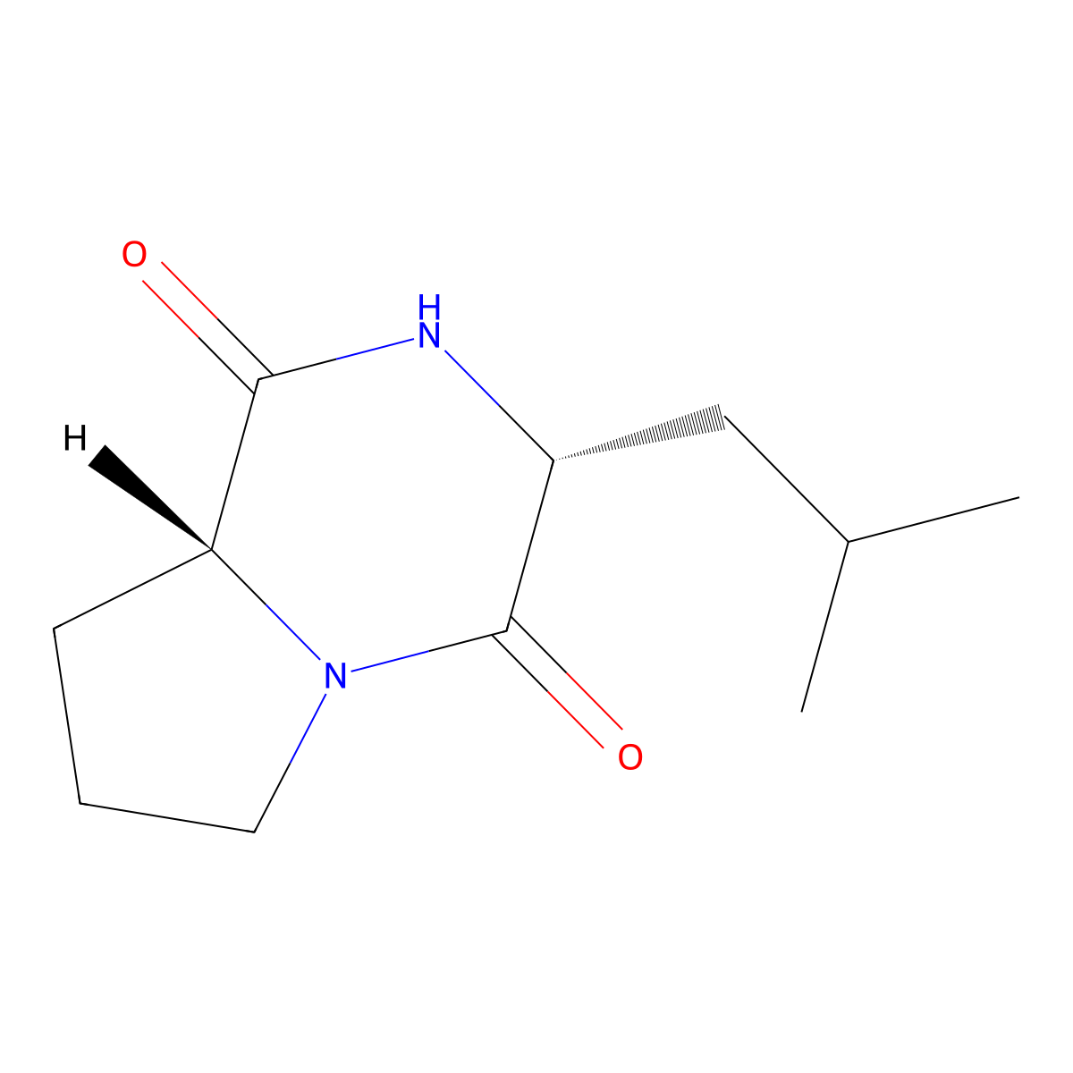 Cyclo(D)-Pro-(D)-Leu molecular structure, CAS 274680-11-4