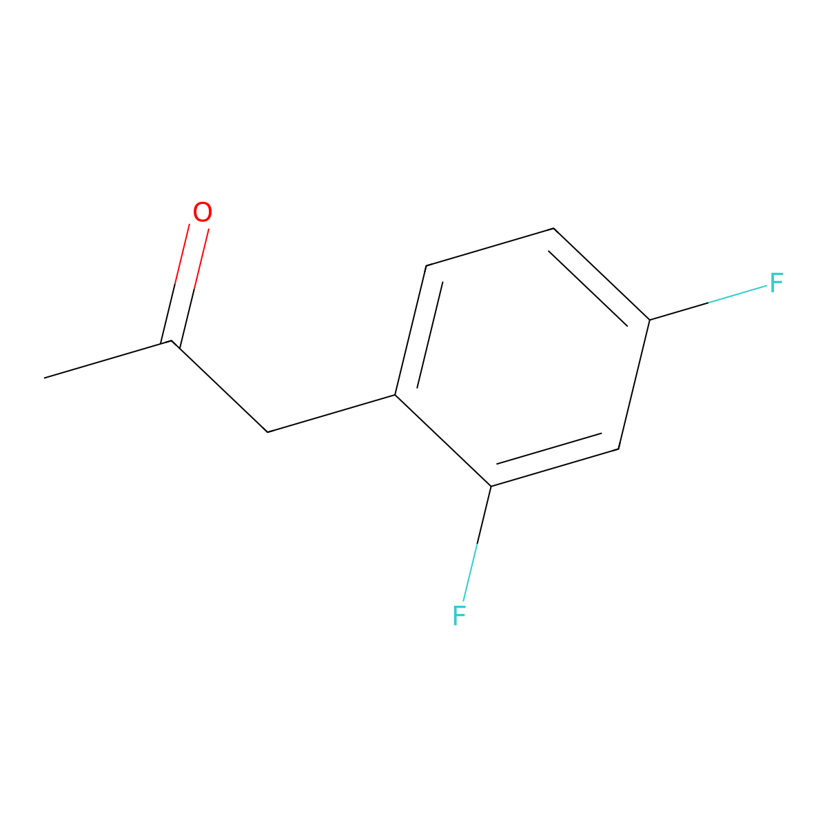 2,4-Difluorophenylacetone molecular structure, CAS 274682-91-6