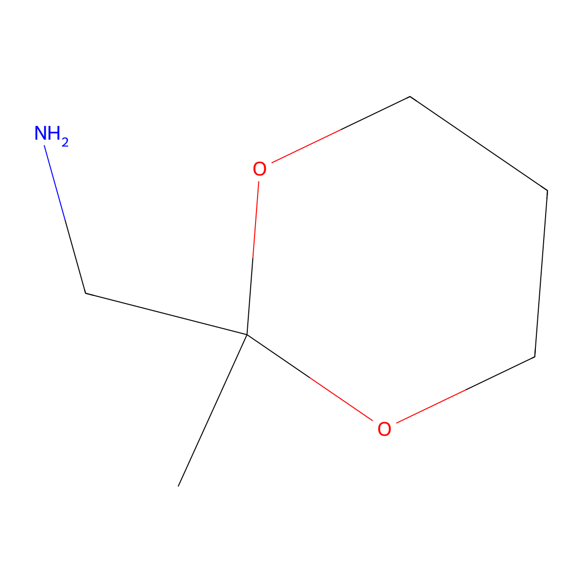 (2-Methyl-1,3-dioxan-2-yl)methanamine molecular structure, CAS 274686-22-5