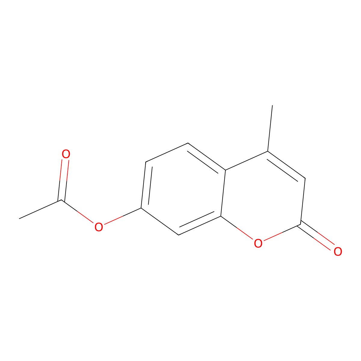 4-Methylumbelliferyl acetate molecular structure, CAS 2747-05-9