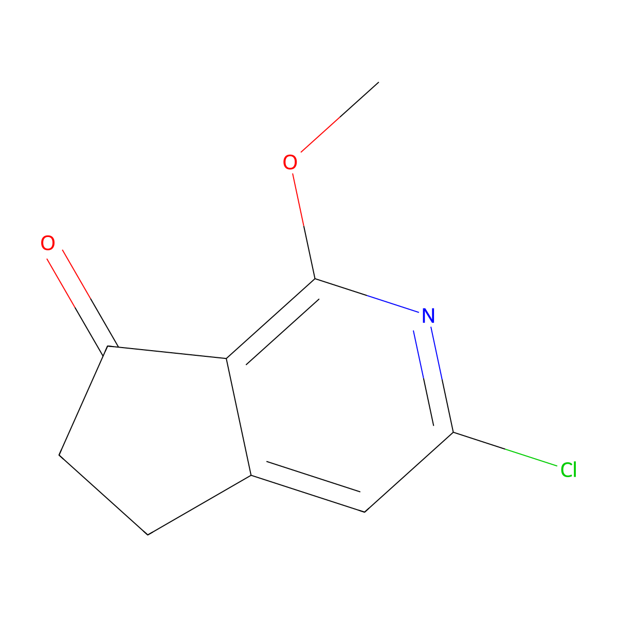 3-Chloro-1-methoxy-5,6-dihydrocyclopenta[C]pyridin-7-one molecular structure, CAS 2747098-69-5