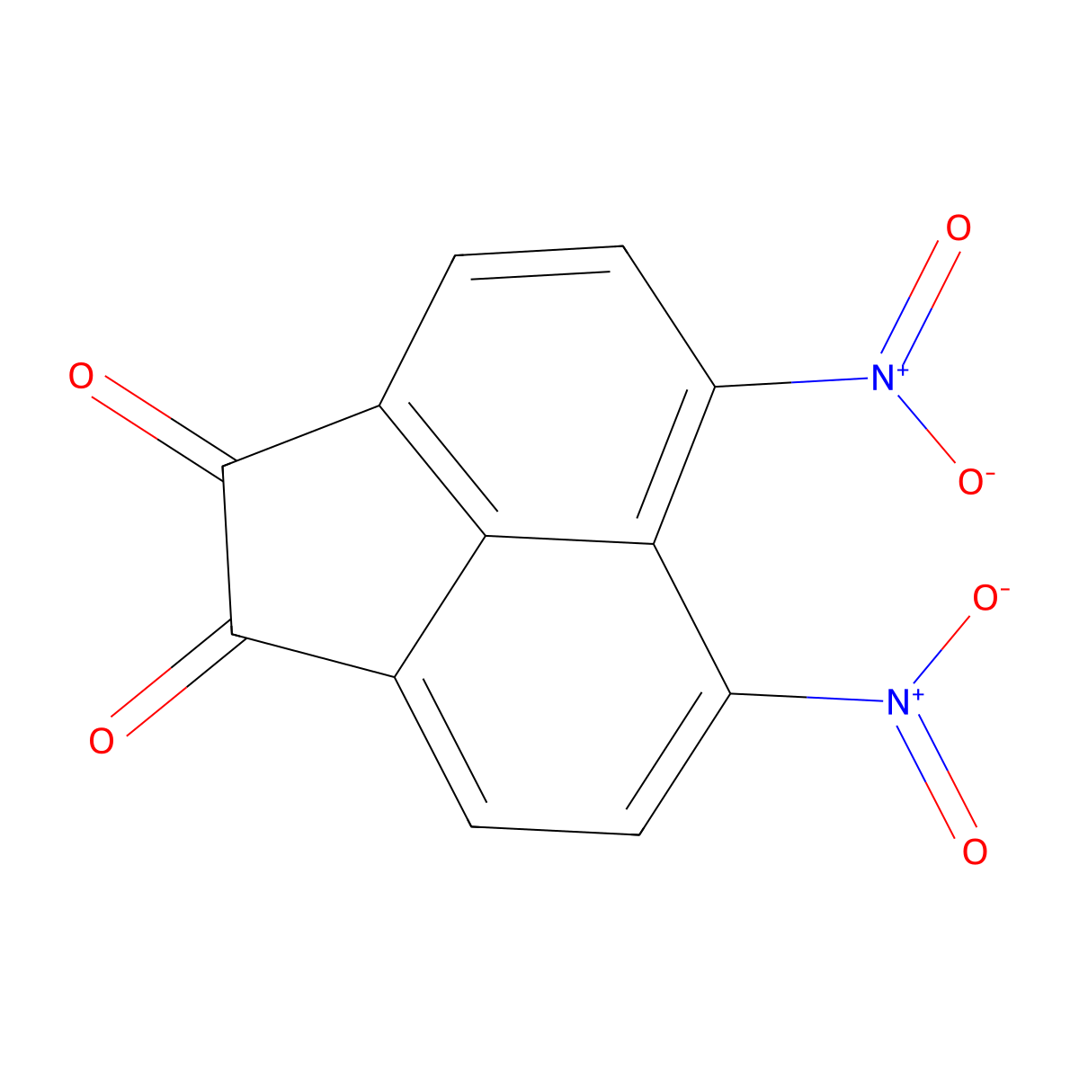 5,6-Dinitroacenaphthoquinone molecular structure, CAS 27471-02-9