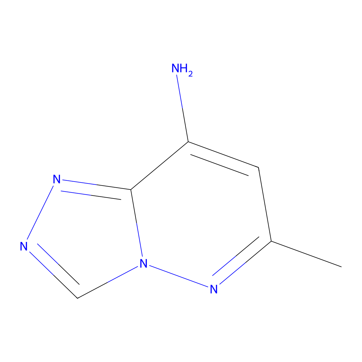6-Methyl-[1,2,4]triazolo[4,3-b]pyridazin-8-amine molecular structure, CAS 27471-24-5