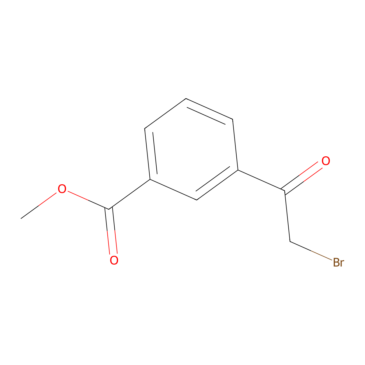 Methyl 3-(2-bromoacetyl)benzoate molecular structure, CAS 27475-19-0