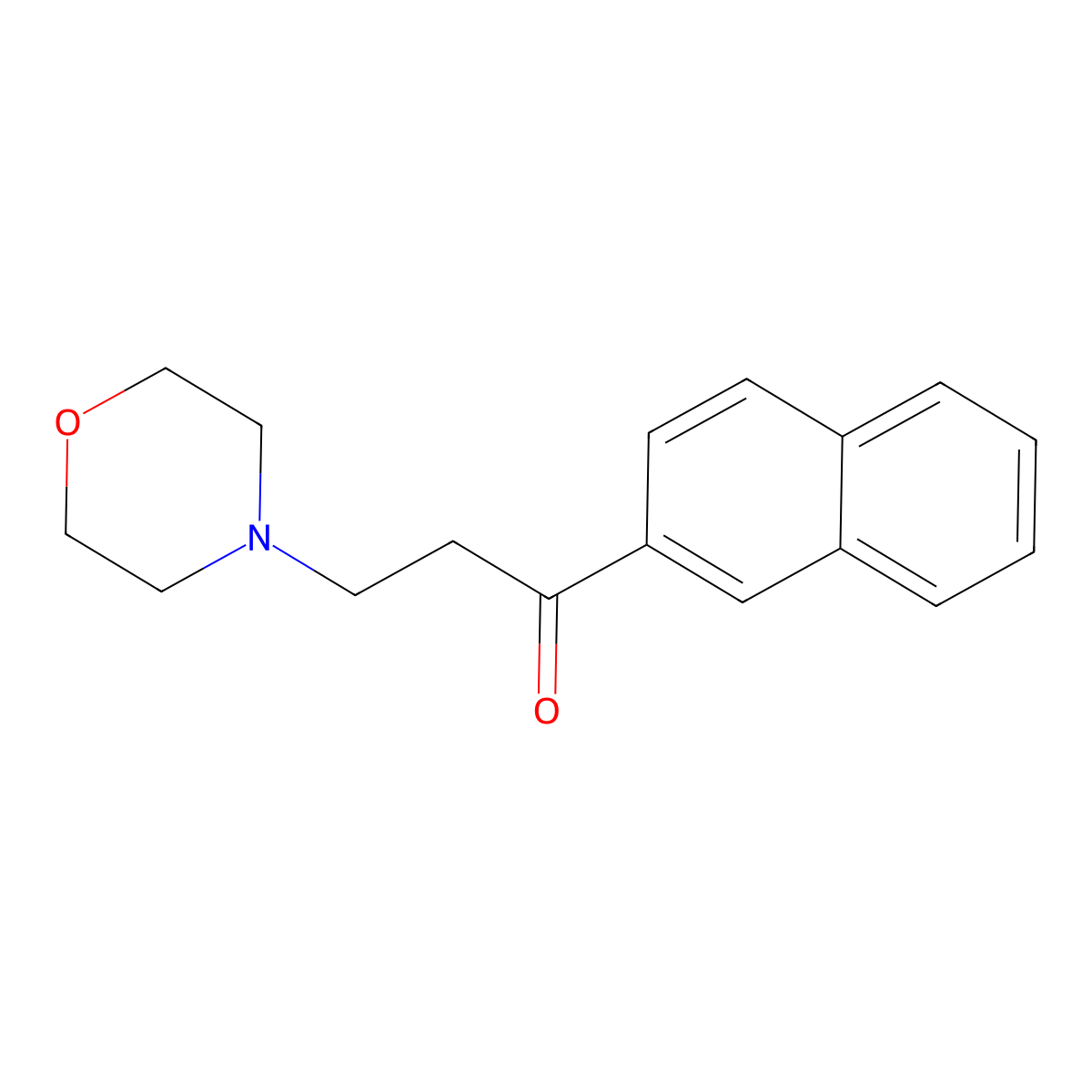 3-(Morpholin-4-yl)-1-(naphthalen-2-yl)propan-1-one molecular structure, CAS 27478-04-2