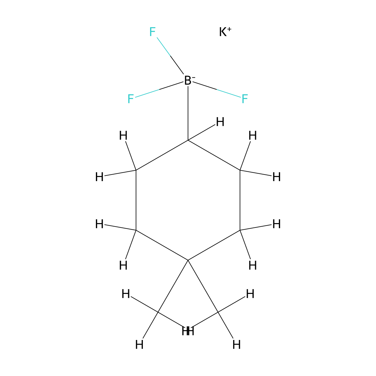 Potassium (4,4-dimethylcyclohexyl)trifluoroboranuide molecular structure, CAS 2747887-41-6