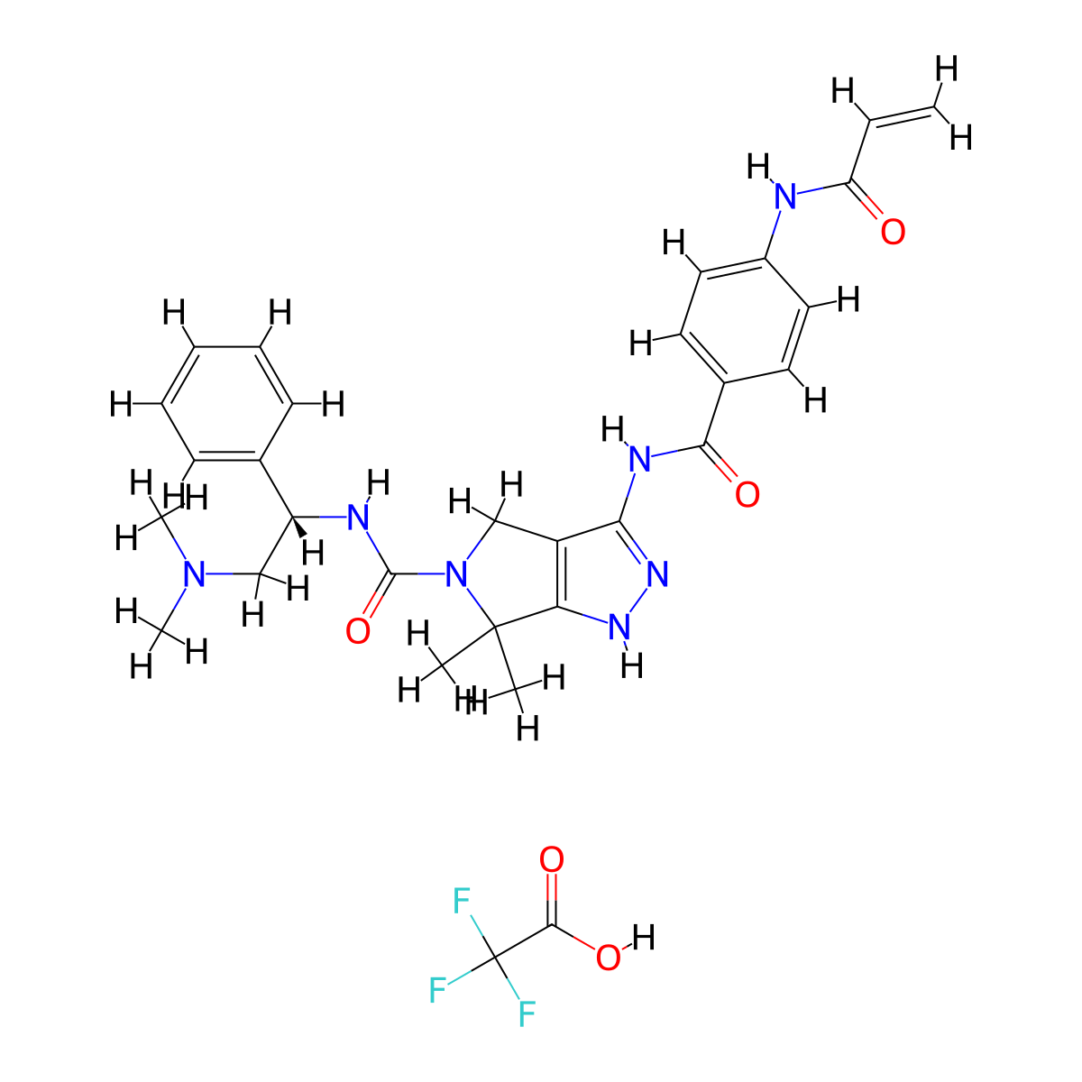 Ykl-5-124 (tfa) molecular structure, CAS 2748220-93-9