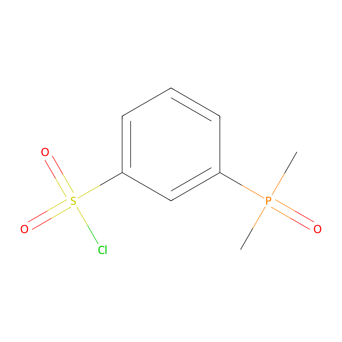 3-(Dimethylphosphoryl)benzenesulfonyl chloride molecular structure, CAS 2748261-78-9