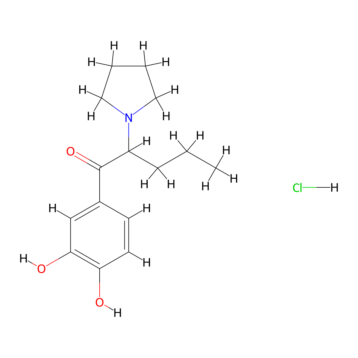 3,4-Methylenedioxy pyrovalerone metabolite 2 (hydrochloride) molecular structure, CAS 2748289-38-3