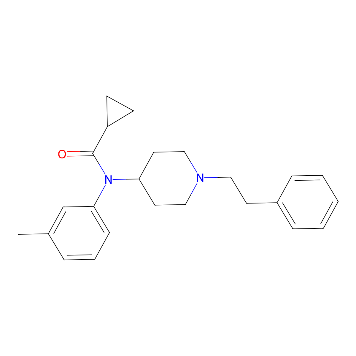 m-methyl Cyclopropyl fentanyl molecular structure, CAS 2748301-53-1