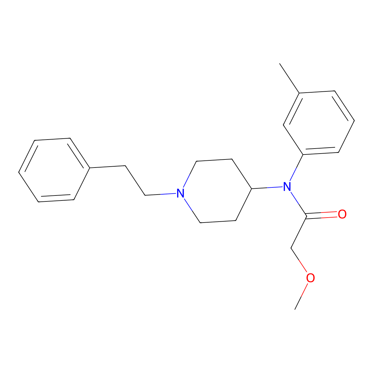 m-Methylmethoxyacetylfentanyl molecular structure, CAS 2748304-69-8