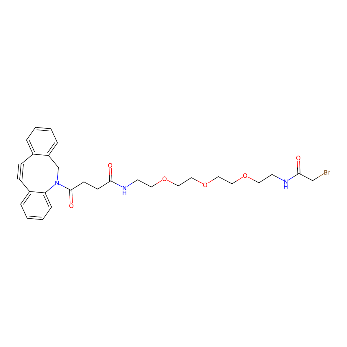 Bromoacetyl-PEG3-DBCO molecular structure, CAS 2748368-32-1