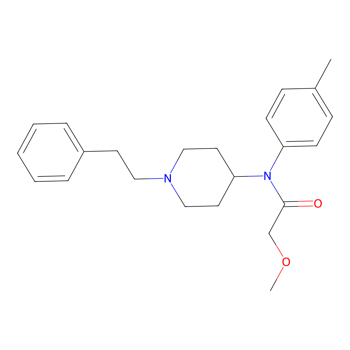 p-Methylmethoxyacetylfentanyl molecular structure, CAS 2748409-26-7