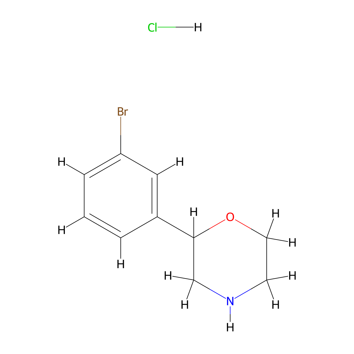 2-(3-Bromophenyl)morpholine;hydrochloride molecular structure, CAS 2748457-37-4