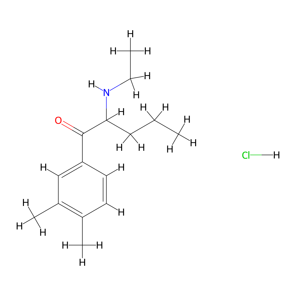 3',4'-dimethyl-alpha-Ethylaminovalerophenone (hydrochloride) molecular structure, CAS 2748485-09-6