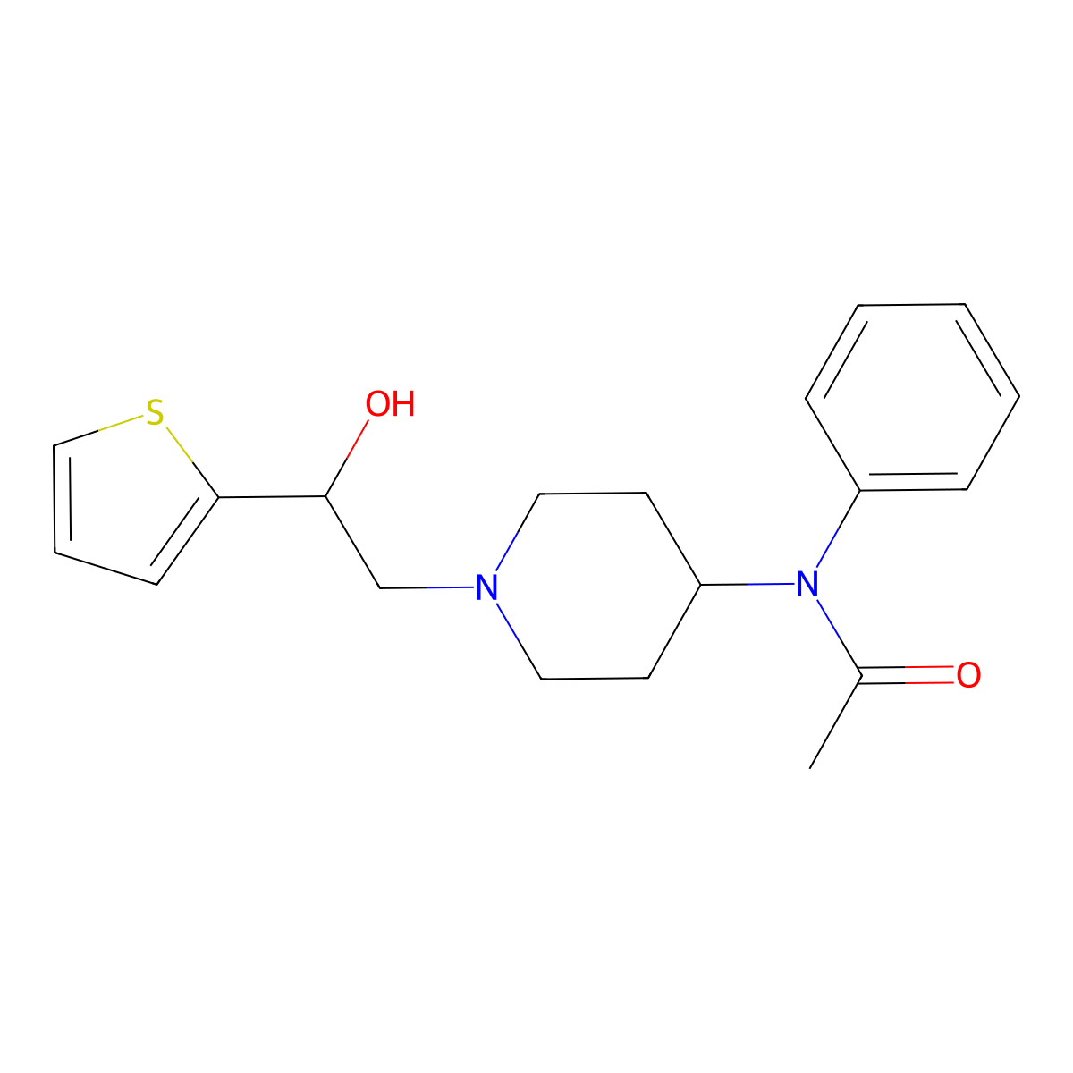 beta-Hydroxythioacetylfentanyl molecular structure, CAS 2748485-33-6