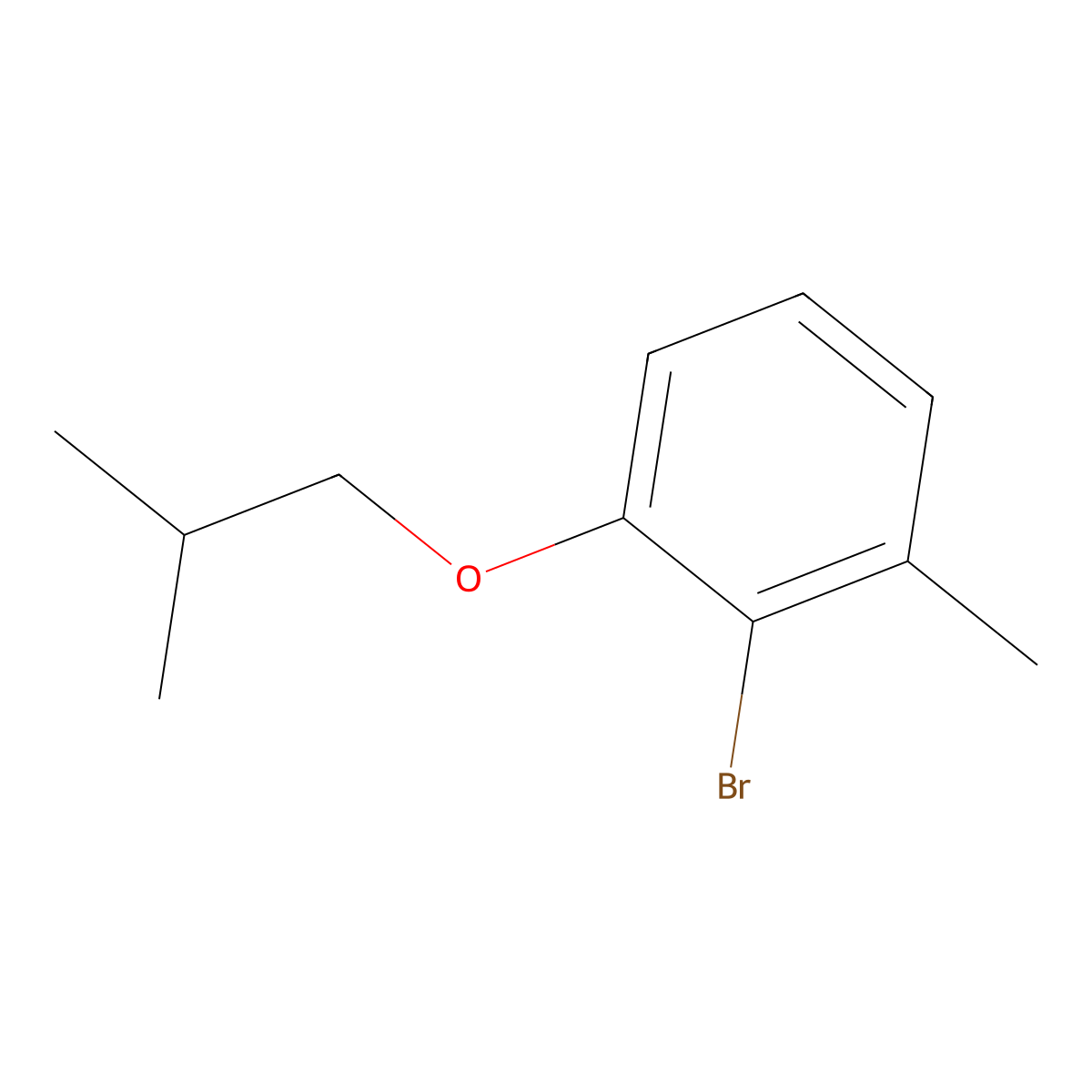 2-Bromo-1-isobutoxy-3-methylbenzene molecular structure, CAS 2748552-61-4