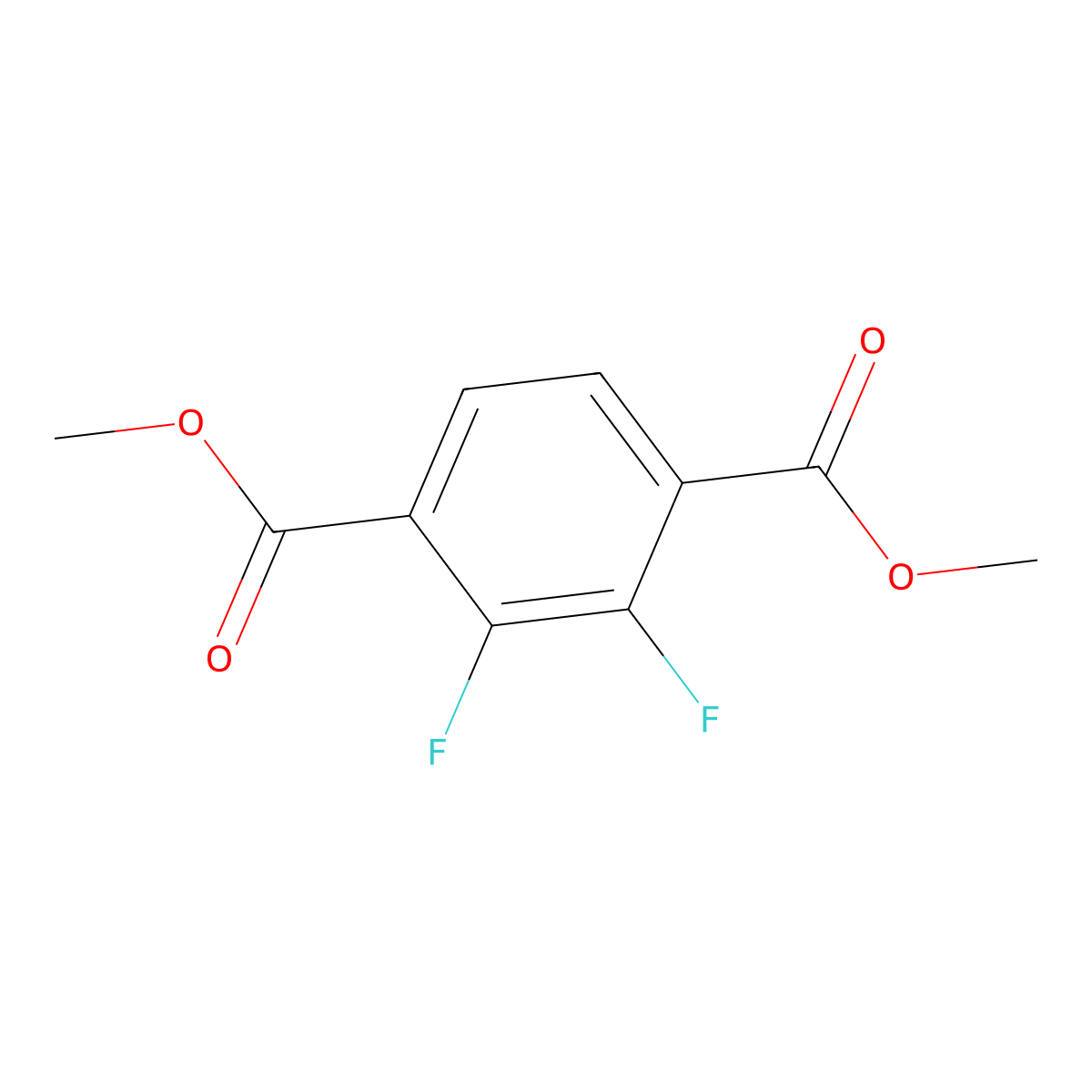 1,4-Dimethyl 2,3-difluoro-1,4-benzenedicarboxylate molecular structure, CAS 2748575-80-4