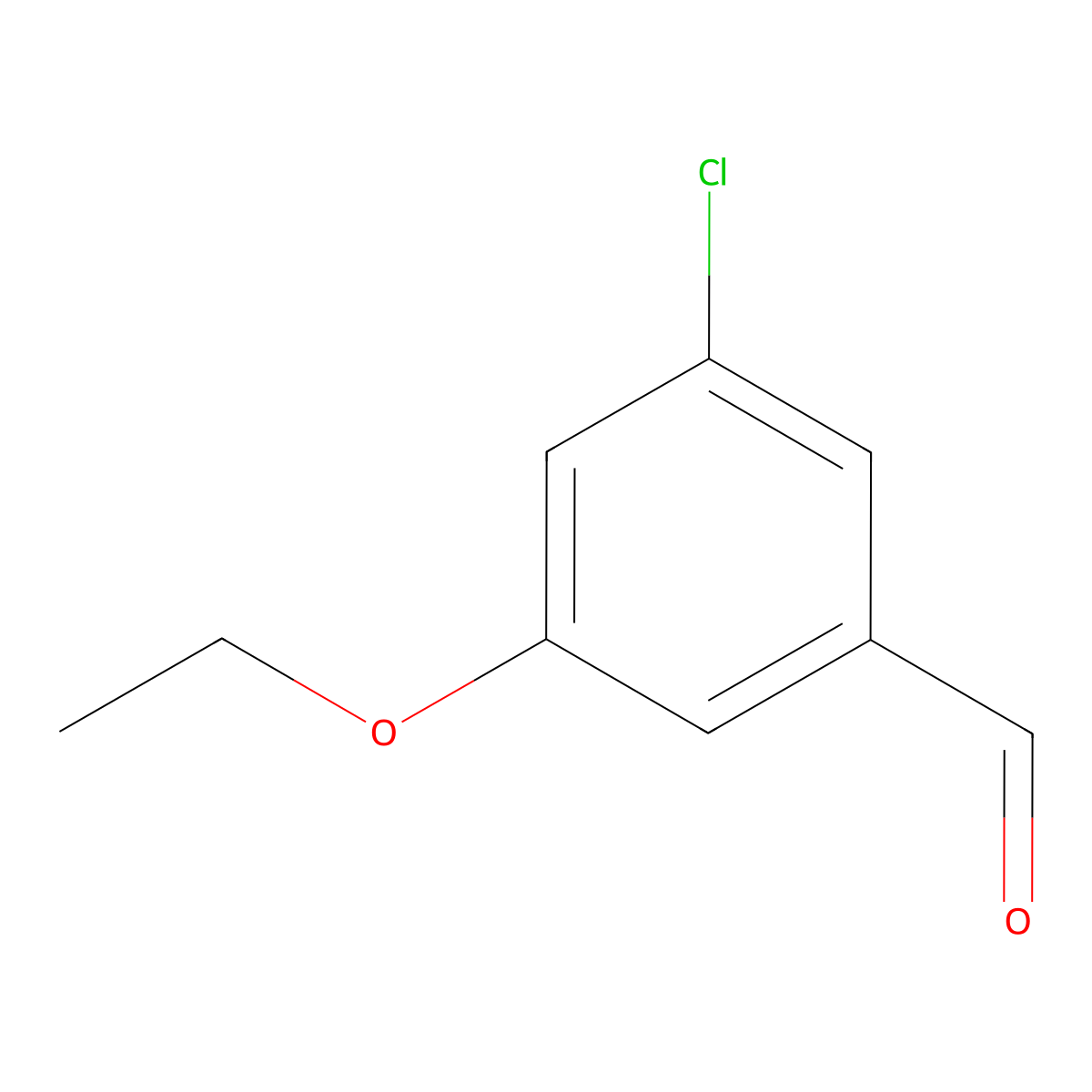 3-Chloro-5-ethoxybenzaldehyde molecular structure, CAS 2748578-88-1