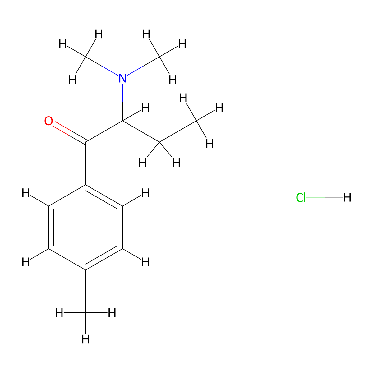 4-methyl-N-Methylbuphedrone hydrochloride molecular structure, CAS 2748589-93-5