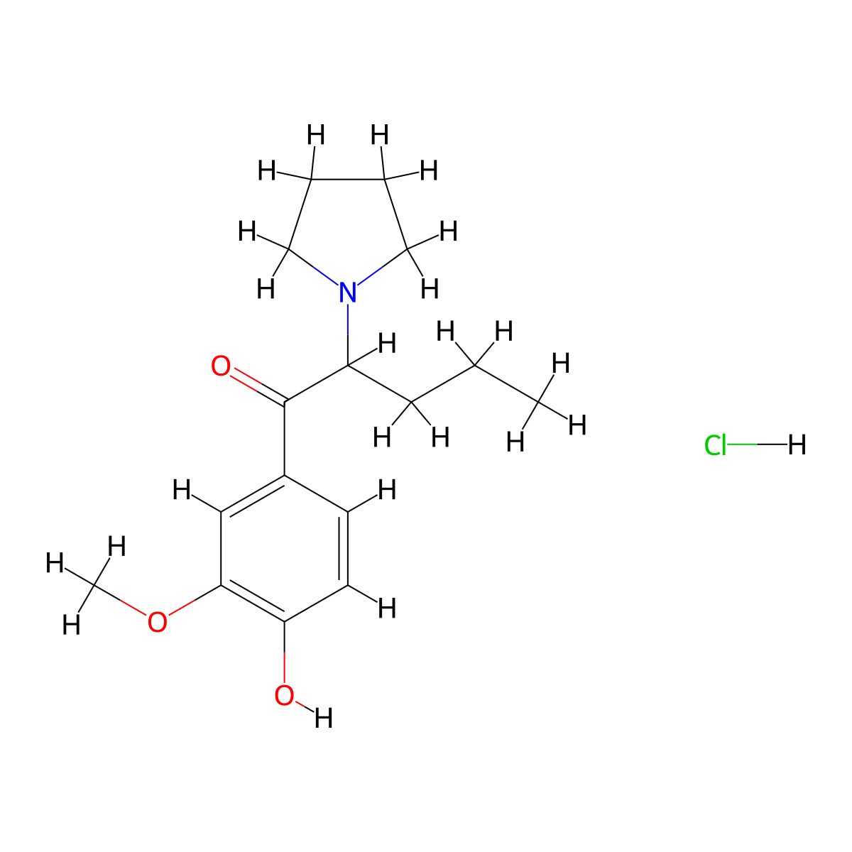 3,4-Methylenedioxy Pyrovalerone metabolite 1 (hydrochloride) molecular structure, CAS 2748590-34-1