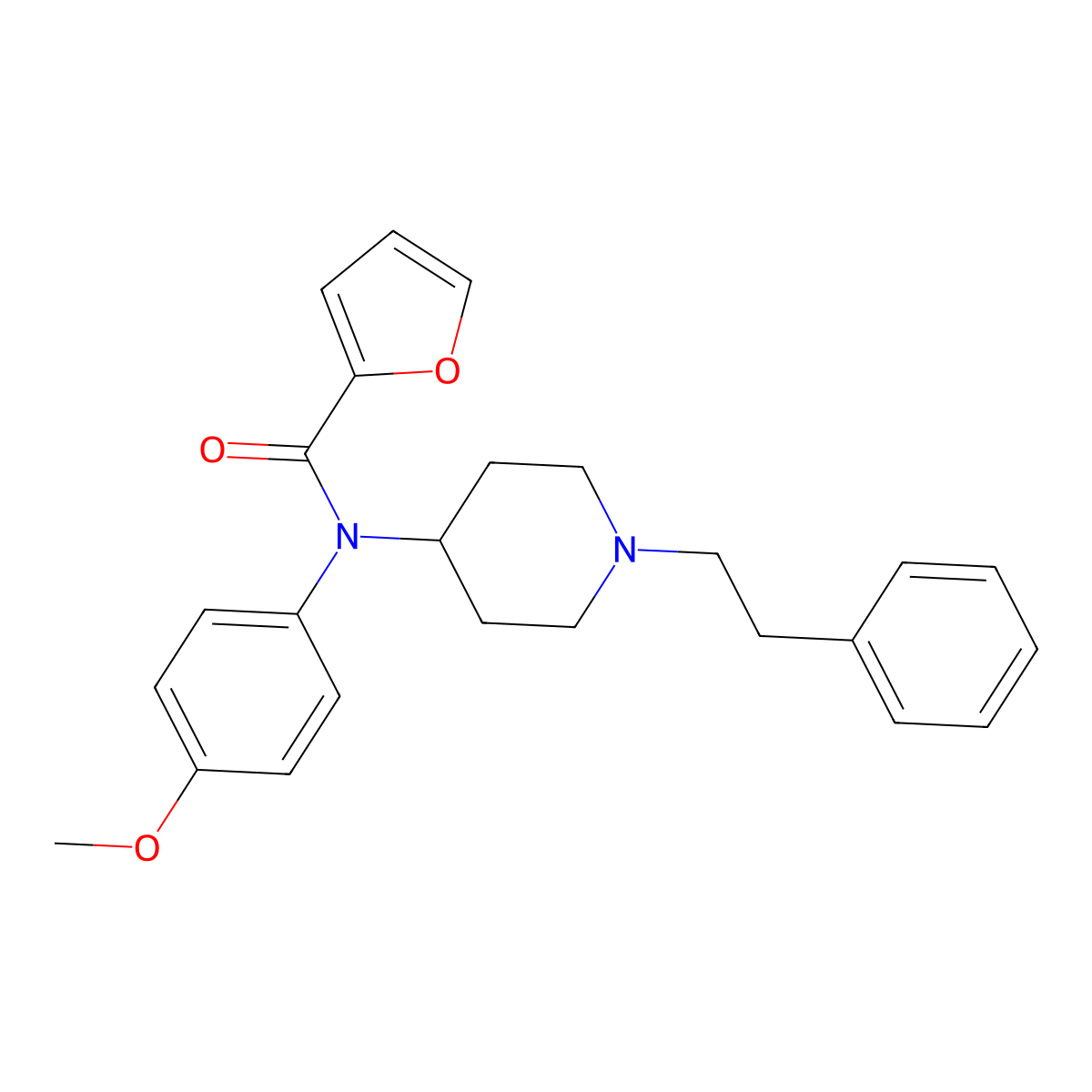 N-(4-Methoxyphenyl)-N-(1-phenethylpiperidin-4-yl)furan-2-carboxamide molecular structure, CAS 2748591-40-2