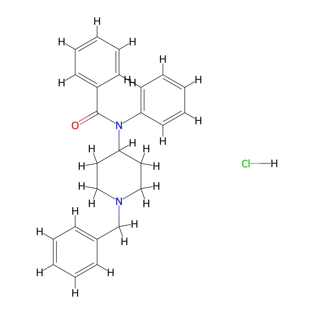 N-Benzyl phenyl norfentanyl hydrochloride molecular structure, CAS 2748592-16-5