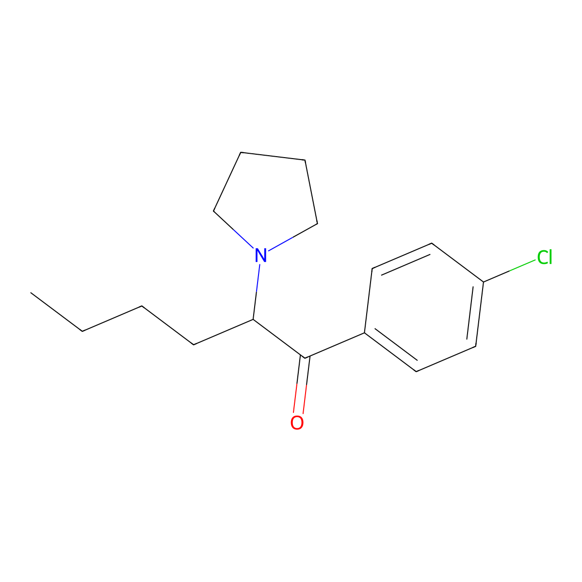 4-chloro-alpha-PHP molecular structure, CAS 2748592-28-9