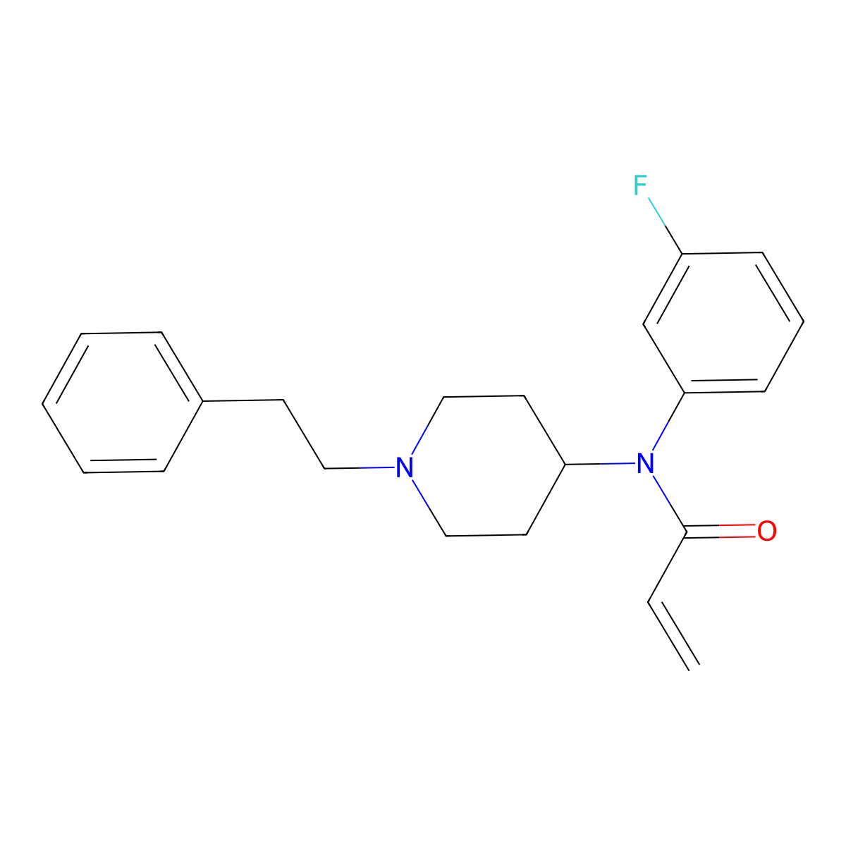 meta-fluoro Acrylfentanyl molecular structure, CAS 2748592-37-0
