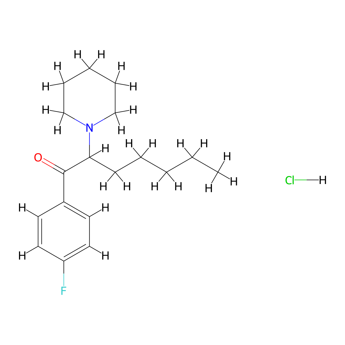 4-Fluoro PV8 Piperidine Hydrochloride molecular structure, CAS 2748623-02-9