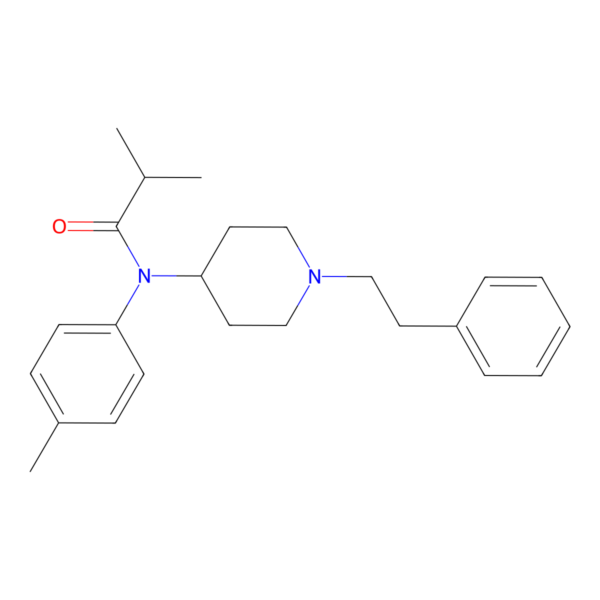 p-methyl Isobutyryl fentanyl molecular structure, CAS 2748623-67-6